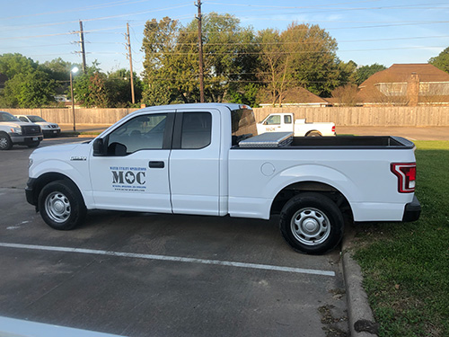 Municipal Operations & Consulting, Inc. staff will be working out of vehicles similar to this one with the MOC logo proudly displayed on the side.